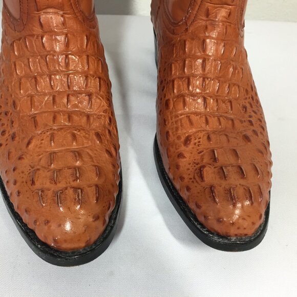 Rogers Boots Mens Size 9.5 Alligator or Crocodile with Stitched Rodeo Details main image 11